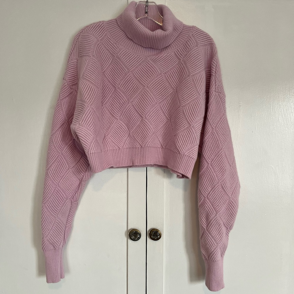 Ronny Kobo Onyx Knit Crop Turtleneck - Picture 4 of 12